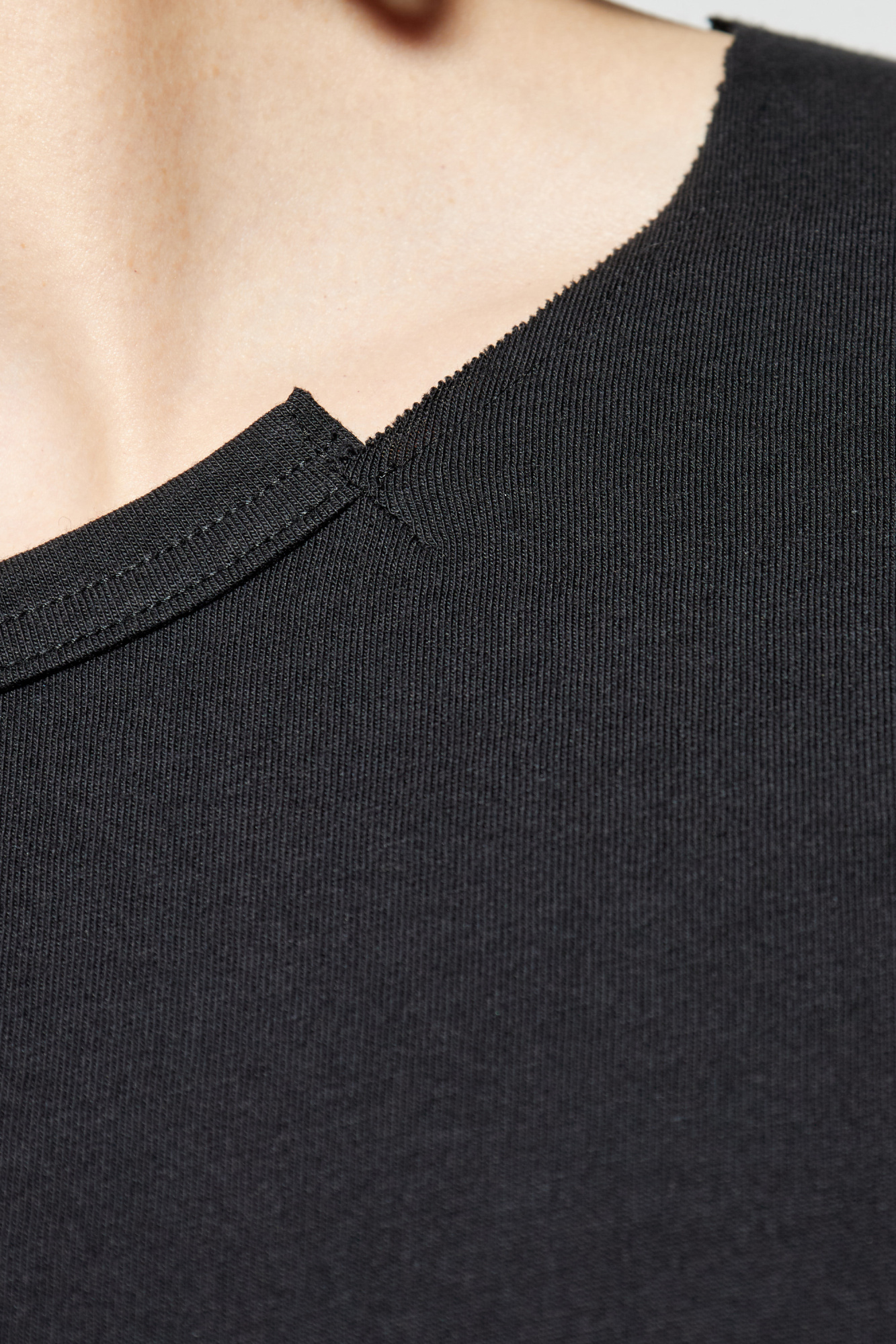 Tシャツ・カットソー Yohji Yamamoto FW24 Cellulose shirt (HOB75204 BLACK1) Tシャツ・カットソー Yohji Yamamoto FW24 Cellulose shirt